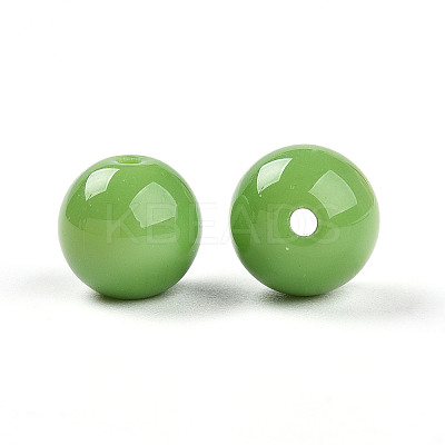 Opaque Solid Color Glass Beads LS-GLAA-N007-10mm-A11-1