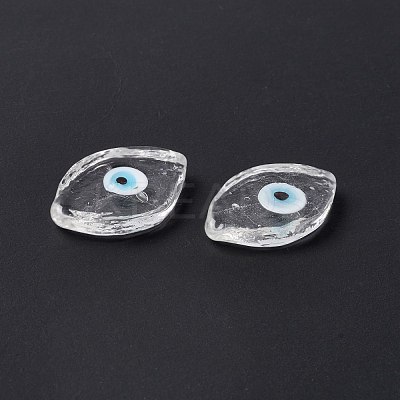 Handmade Evil Eye Lampwork Cabochons LAMP-F025-06A-1