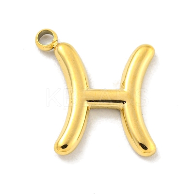 Real 18K Gold Plated PVD Vacuum Plating 304 Stainless Steel Pendants STAS-L278-002G-12-1