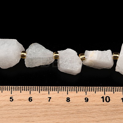 Raw Rough Natural White Jade Beads Strands G-Z087-A05-1