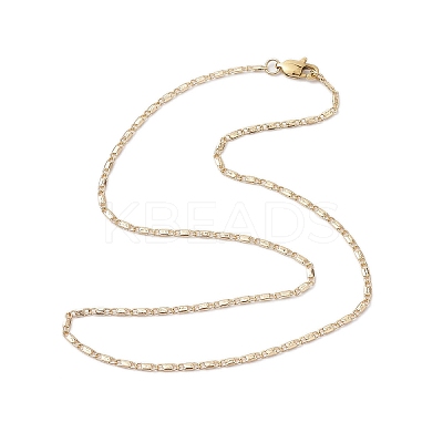 Brass Twisted Link Chain Necklaces NJEW-JN04866-1