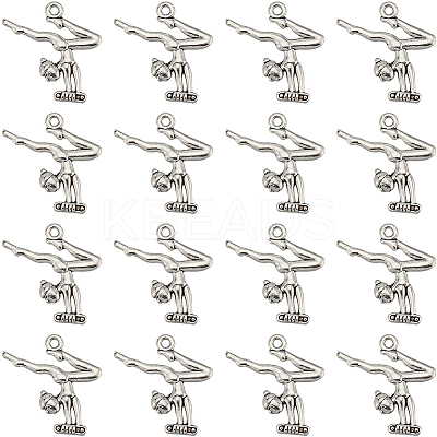 80PCS Tibetan Style Alloy Pendants PALLOY-SC0004-26-1