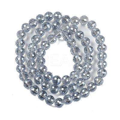 Transparent Electroplate Glass Beads Strands EGLA-N002-31-H06-1