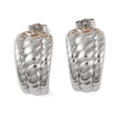 304 Stainless Steel Earrings LS-EJEW-O004-18P-1