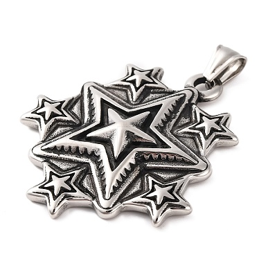 316 Surgical Stainless Steel Big Pendants STAS-Z073-10AS-1