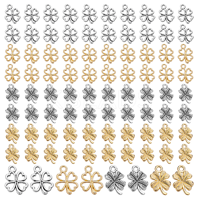 140Pcs 4 Styles Alloy Pendants FIND-PH0024-93-1