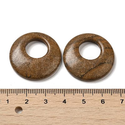 Natural Picture Jasper Pendants G-T122-76G-1