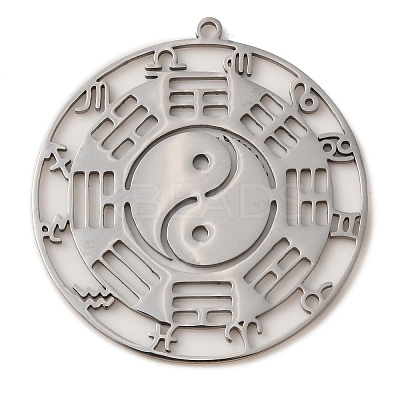 Non-Tarnish 304 Stainless Steel Pendants LS-STAS-D050-01P-1