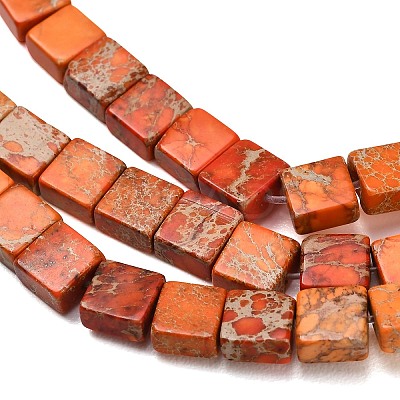 Dyed Natural Imperial Jasper Beads Strands G-F833-A01-01D-1