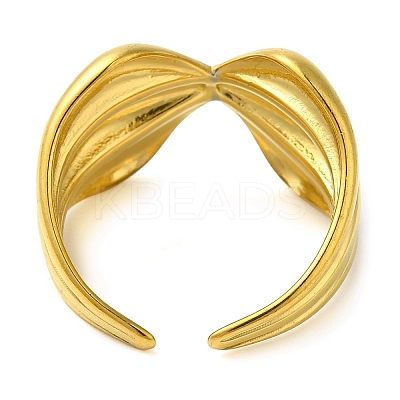 304 Stainless Steel Open Cuff Rings for Women LS-RJEW-Z043-02A-1