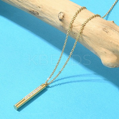 Ion Plating(IP) 304 Stainless Steel Pendant Necklace NJEW-K255-16G-1