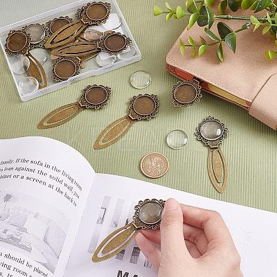 DIY Blank Dome Bookmark Making Kit DIY-NB0007-61-1