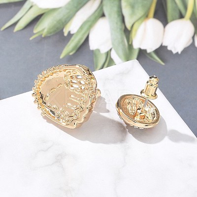 Brass Micro Pave Cubic Zirconia Stud Earrings EJEW-Z080-03G-02-1
