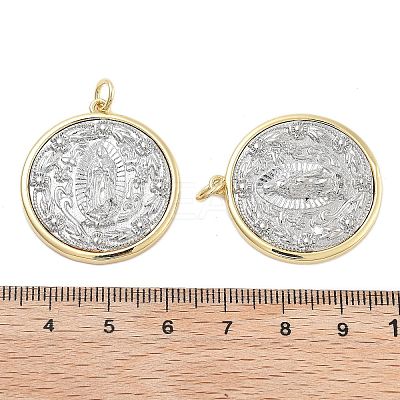 Brass Pendants KK-Q006-25G-1