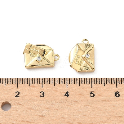 Brass Micro Pave Cubic Zirconia Pendants LS-KK-L260-23G-1