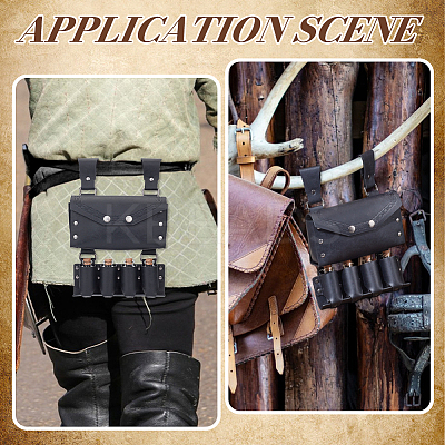 PU Imitation Leather Waist Belt Bag with 4 Cork Glass Bottles AJEW-WH0678-31A-1