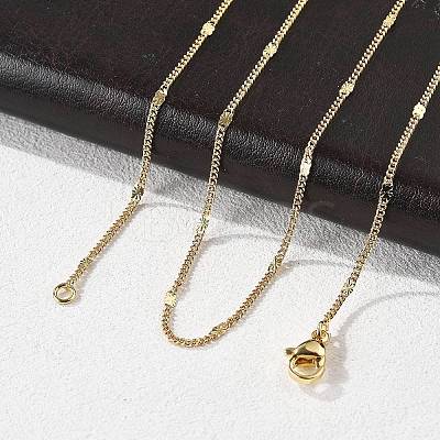 Brass Chain Necklaces LS-MAK-L009-12G-1