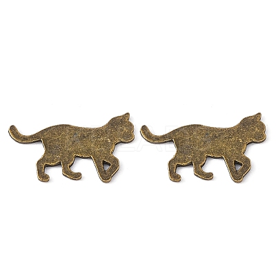 Alloy Kitten Cabochons PALLOY-WH0072-73D-AB-1