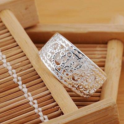 Vintage Elegant Fashion Style Brass Hollow Out Metal Rings RJEW-EE0002-006P-D-1