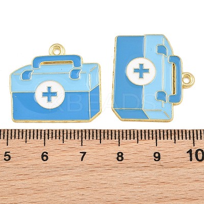 Medical Theme Alloy Enamel Pendants AL-CBA2919-03G-11A-1