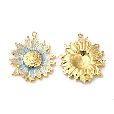 Real 18K Gold Plated 304 Stainless Steel Pendants STAS-A084-29G-04-1