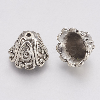 Tibetan Style Alloy Bead Cone TIBE-T011-175AS-LF-1