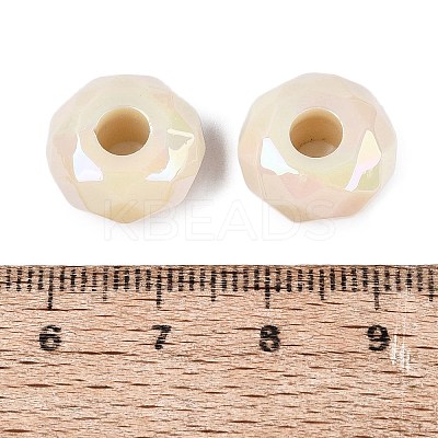 Opaque Acrylic European Beads OACR-E033-23N-1