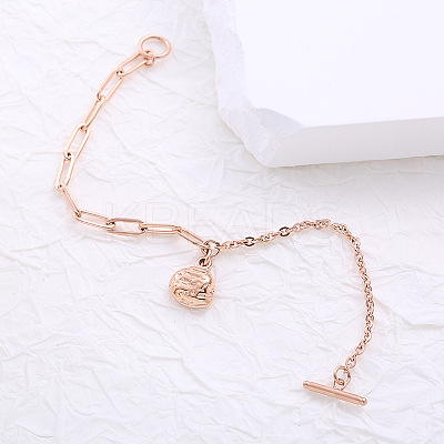 Stainless Steel Charm Bracelets ZH9600-1