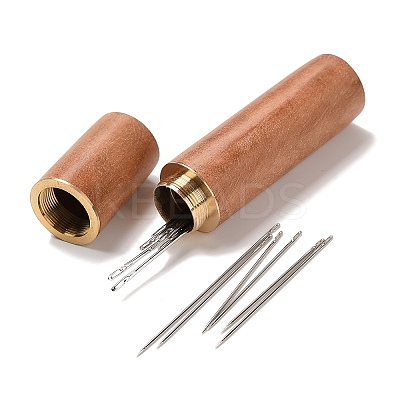30Pcs Galvanized Iron Self Threading Hand Sewing Needles TOOL-NH0001-02B-1