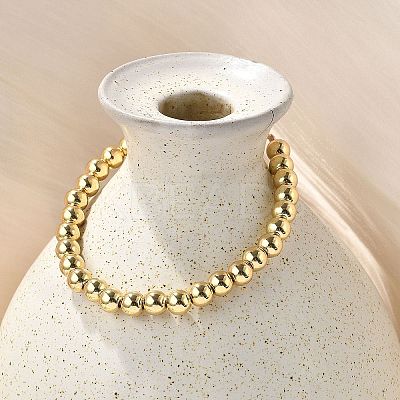 Rack Plating Brass Round Beaded Slider Bracelet for Women LS-BJEW-B066-01A-01-1