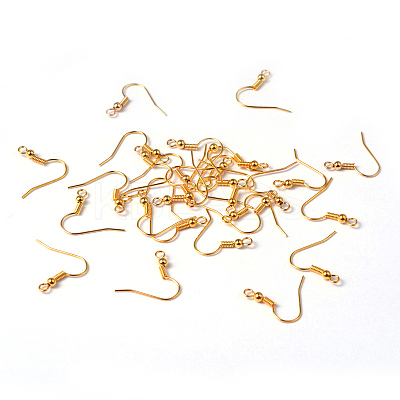 Brass Earring Hooks EC135Y-NFG-1