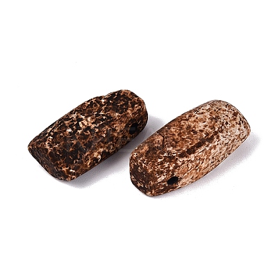 Natural Tree Bark Agate Pendants G-Q606-87-1