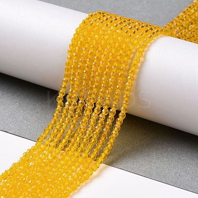 Transparent Glass Beads Strands GLAA-H021-03-06-1
