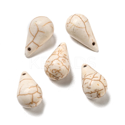 Synthetic Howlite Pendants G-G075-10A-1