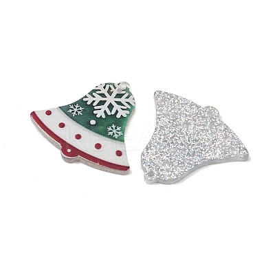 Christmas Themes Opaque Printed Acrylic Pendants LS-OACR-B037-01-1