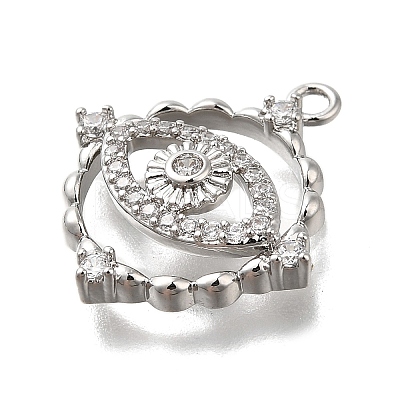 Brass Micro Pave Cubic Zirconia Pendants LS-KK-Q048-23P-1