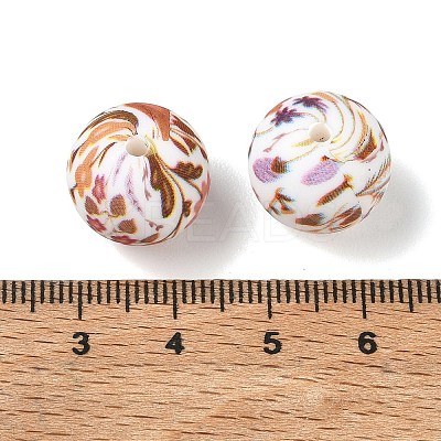 Floral Silicon Beads SL-CBAC986-03A-1