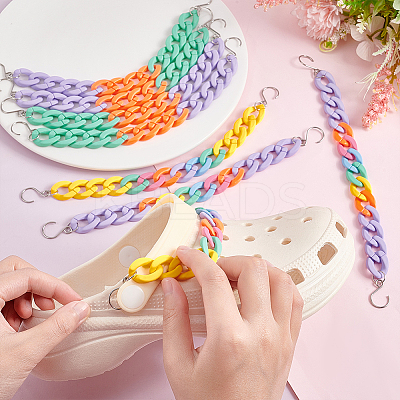 Acrylic Link Shoe Decoration Chain FIND-AB00041-1
