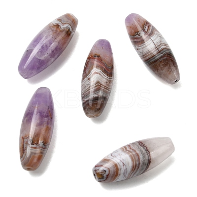 Natural Amethyst Lace Agate Beads G-A282-05-1