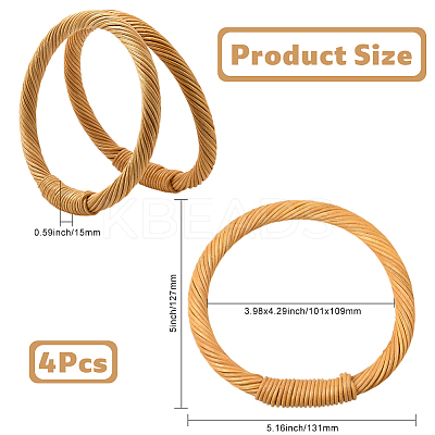 Rattan Ring Bag Handles FIND-WH20033-016B-1