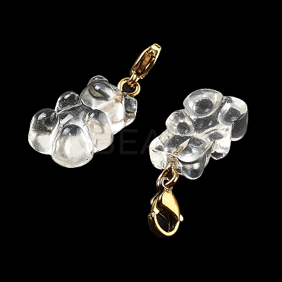 Bear Resin Pendant Decorations STAS-M092-01G-03-1