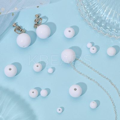 340Pcs Opaque Acrylic Beads MACR-CA0001-36-1