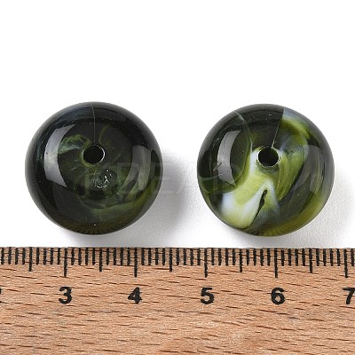 Two Tone Acrylic Beads AC-CBABA33-01R-1