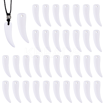 100Pcs Opaque Acrylic Pendants MACR-FH0001-29-1