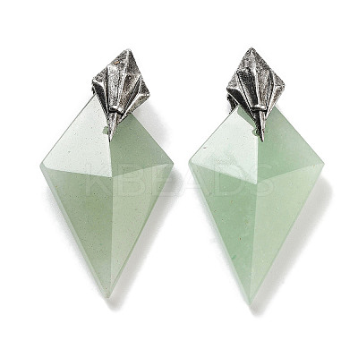 Natural Green Aventurine Pendants G-K338-10AS-02-1