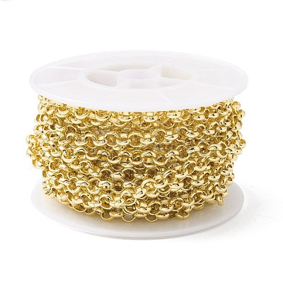 Rack Plating Brass Rolo Chains CHC-B021-02G-1