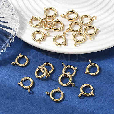 SHEGRACE Brass Spring Ring Clasps XGRPCN048-223G-1