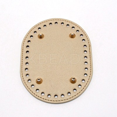Oval PU Leather Purse Bottom FIND-WH0082-73D-1