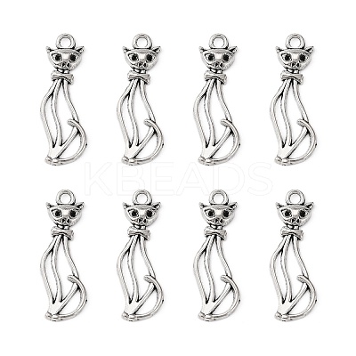 Tibetan Style Alloy Kitten Pendants LS-LF10383Y-1