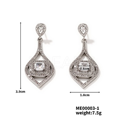 Fashionable Peacock Feather Earrings for Women UH9275-1-1